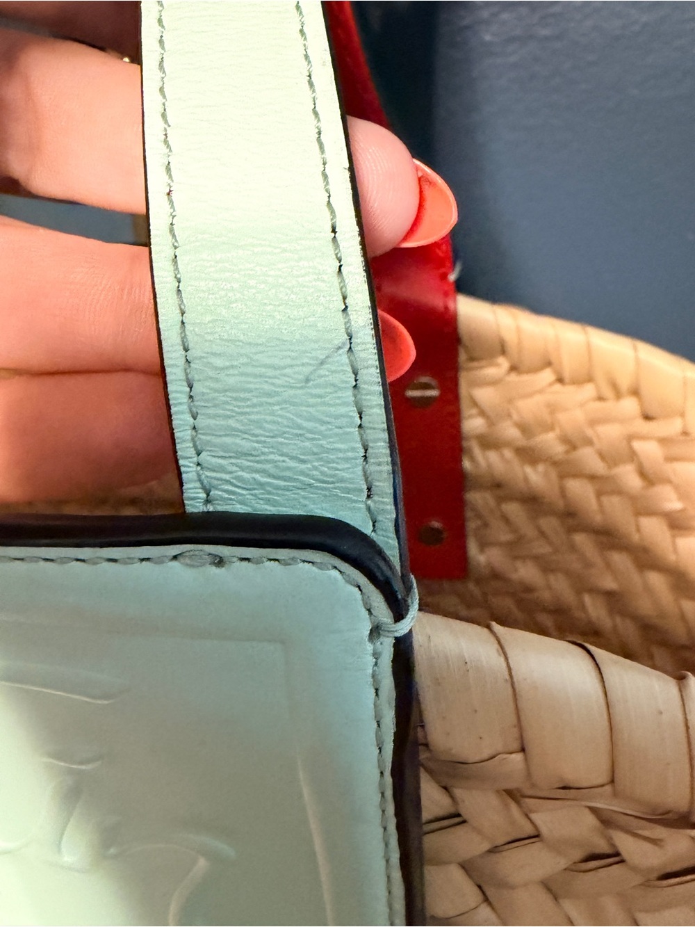 Christian Louboutin Cabata Straw Tote Bag - Picture 4 of 7